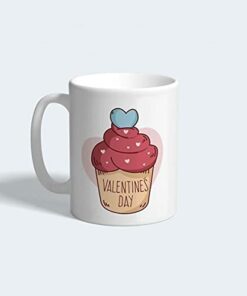 Valentine Day Cupcake Valentine Mug For Boyfriend Girlfriend Husband Wife Couples For Valentine's Day Gifts Mug 11-15Oz