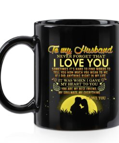Valentines Day Gifts For Husband, To My Husband Mug, Husband Gifts From Wife, Fathers Day Christmas Wedding Anniversary Birthday Gifts For Him Husband, Funny Coffee Mug For Husband