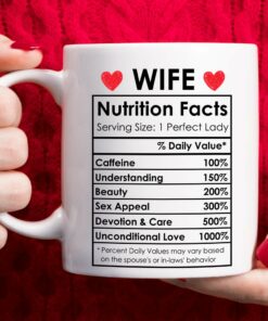 Valentines Day Gifts For Wife From Husband, Wife Coffee Mug, Happy Wife Birthday Gifts Ideas, Mothers Day Gifts For Wife, Best Wife Ever Gifts, Romantic Anniversary Christmas Gifts For Wife 11Oz