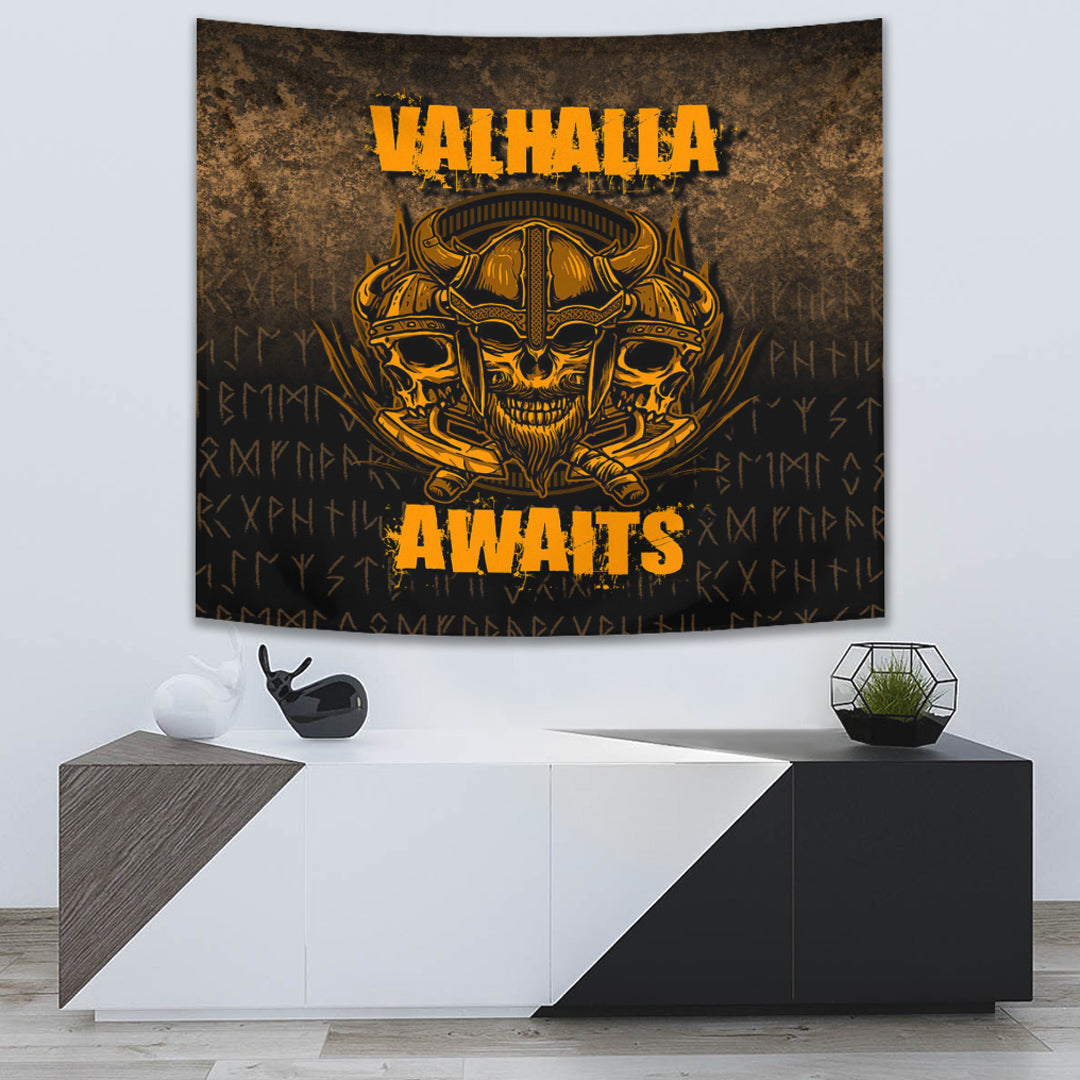 Valhalla Awaits Warrior Tapestry for Wall Décor