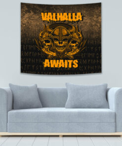 Valhalla Awaits Warrior Tapestry for Wall Décor