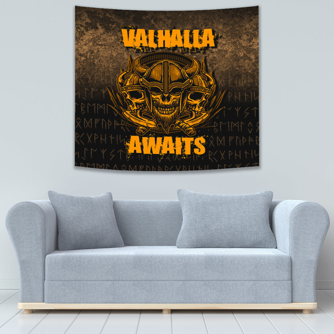 Valhalla Awaits Warrior Tapestry for Wall Décor