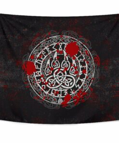 Valkyrie Metal Background Tapestry for Wall Décor
