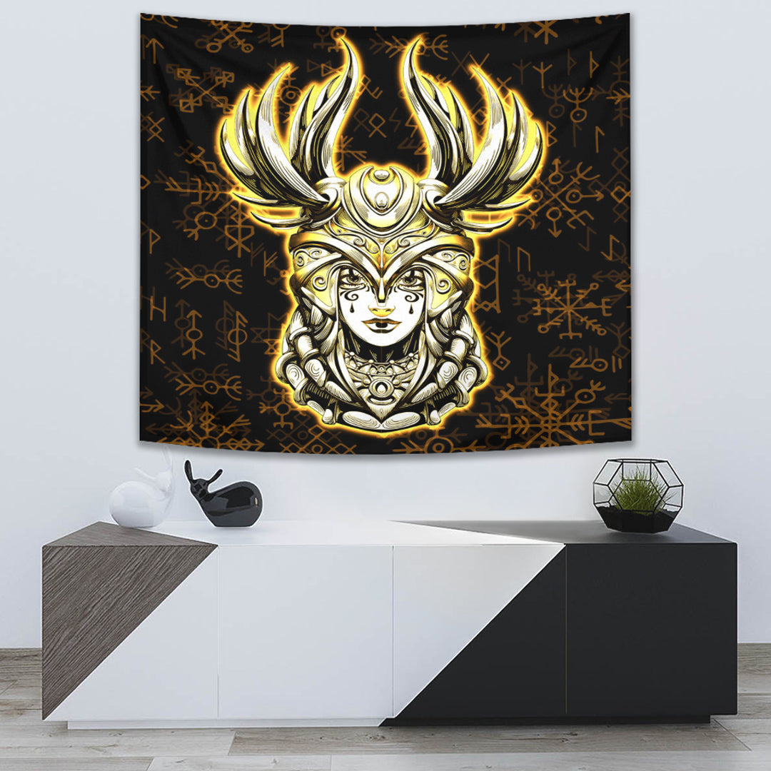 Valkyrie Your Ride to Valhalla Norway Tapestry for Wall Décor