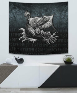 Victory or Valhalla Drakkar Tapestry Wall Décor