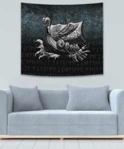 Victory or Valhalla Drakkar Tapestry Wall Décor