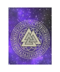 Viking 3D Warrior Robo Fire Red Pattern Tapestry for Wall Décor