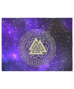 Viking 3D Warrior Robo Fire Red Pattern Tapestry for Wall Décor