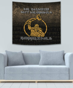 Viking Axe Norse Warrior See You In Valhalla Tapestry for Wall Décor