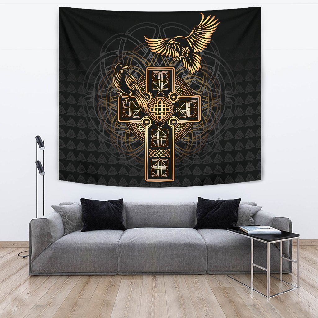 Viking Blood Runs Through My Veins Tapestry Wall Décor