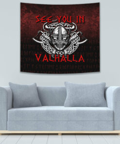 Viking Brave Viking With Chessboard Chess Tapestry for Wall Décor