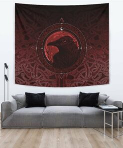Viking Celtic Tree Of Life On White Background Tapestry for Wall Décor