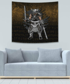 Viking Dark Warrior Tapestry for Wall Décor