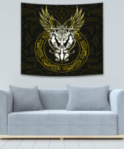 Viking Fenrir Norse Wolf Son of Loki Tapestry for Wall Décor