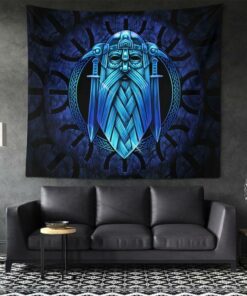 Viking Legend Odin Warrior Limited 3D Print Wall Tapestry for Wall Décor