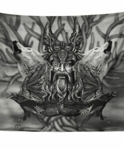 Viking Legend Warrior 3D Print Wall Tapestry Wall Décor