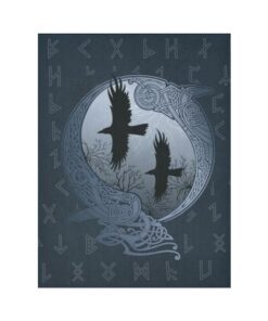 Viking Moon Symbol Tapestry for Wall Décor