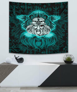 Viking Odin Allfather In Asgard Special Version Tapestry for Wall Décor