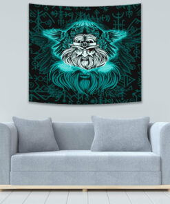 Viking Odin Allfather In Asgard Special Version Tapestry for Wall Décor