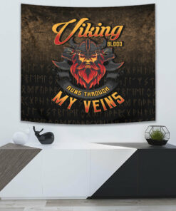 Viking Odin Raven Viking Set Tapestry for Wall Décor