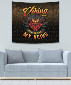 Viking Odin Raven Viking Set Tapestry for Wall Décor