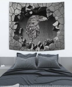 Viking Ragnarok Battle Of The God Odin With The Wolf Fenrir Tapestry for Wall Décor