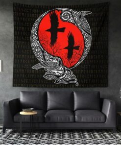 Viking Raven Legend Warrior Limited 3D Print Wall Tapestry for Wall Décor