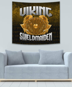 Viking ShieldMaiden Tapestry Wall Décor