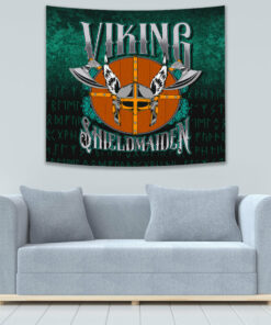 Viking ShieldMaiden Tapestry for Wall Décor
