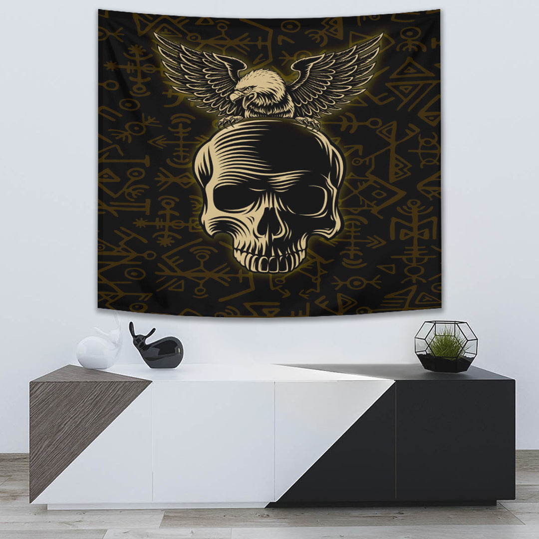 Viking Skull Tapestry for Wall Décor