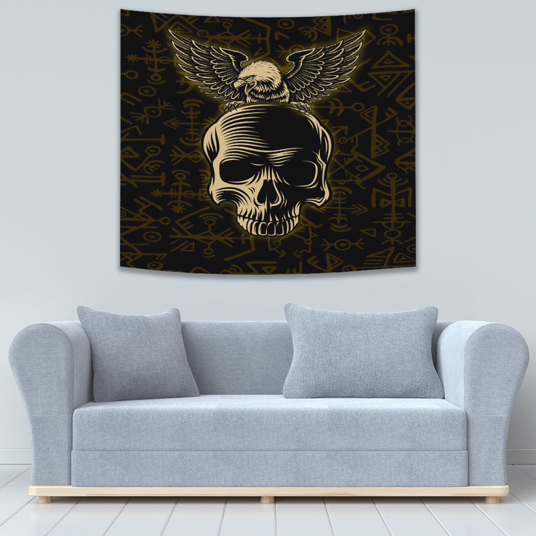 Viking Skull Tapestry for Wall Décor