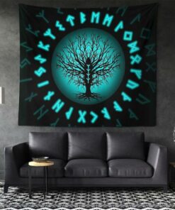 Viking Style A Circle Of Healing Runes for Wall Décor