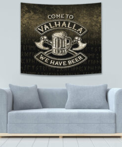 Viking Style Blood Run Through My Veins Tapestry for Wall Décor