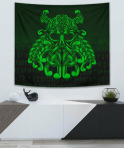 Viking Style Celtic Raven Tapestry for Wall Décor