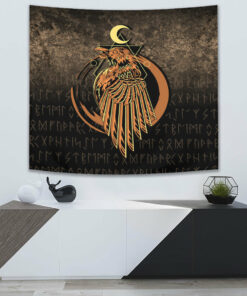 Viking Style Fox Tapestry for Wall Décor