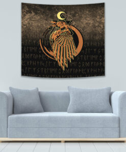 Viking Style Fox Tapestry for Wall Décor