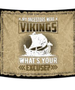 Viking Style Legend Warrior Print Wall Tapestry for Wall Décor