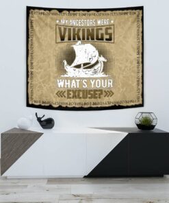 Viking Style Legend Warrior Print Wall Tapestry for Wall Décor