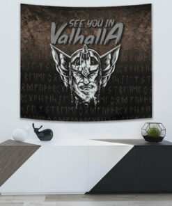 Viking Style Legend Warrior Tapestry for Wall Décor