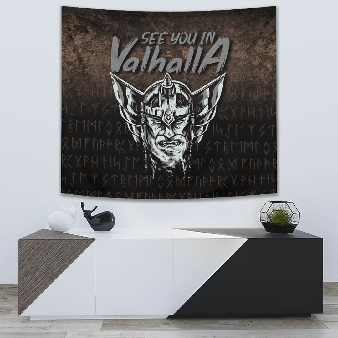 Viking Style Legend Warrior Tapestry for Wall Décor