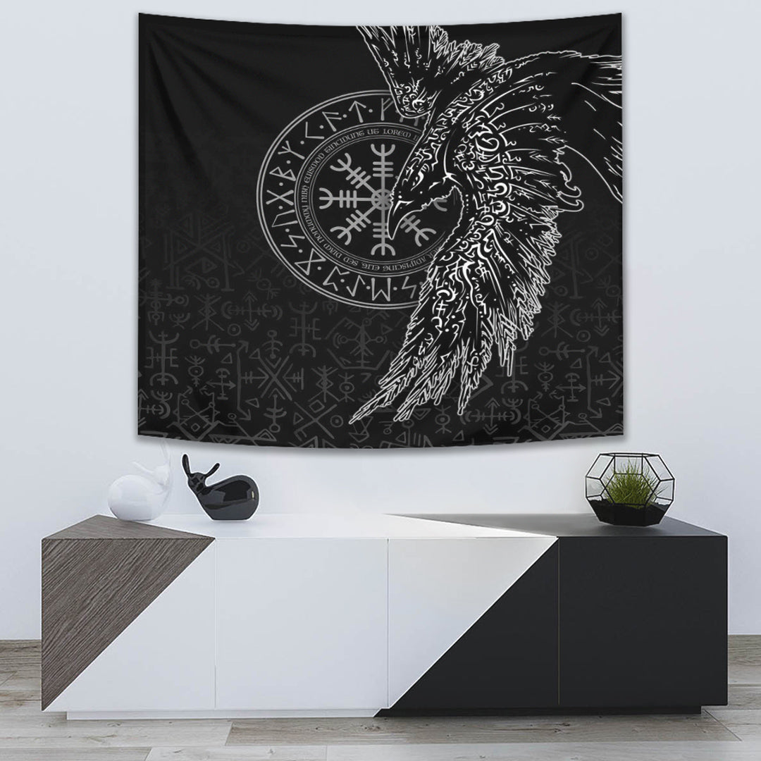 Viking Style Norse Wolf Tapestry for Wall Décor