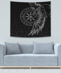 Viking Style Norse Wolf Tapestry for Wall Décor