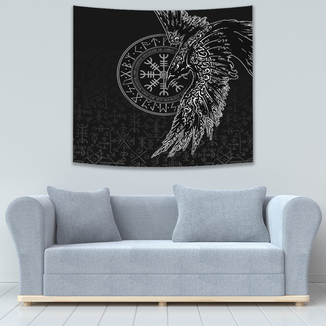 Viking Style Norse Wolf Tapestry for Wall Décor