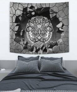 Viking Style Odin Raven Tapestry for Wall Décor