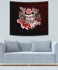 Viking Style See You In Valhalla Tapestry for Wall Décor