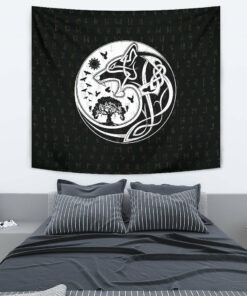 Viking Style Swords Medieval Warrior Ancient Barbarian Tapestry for Wall Décor