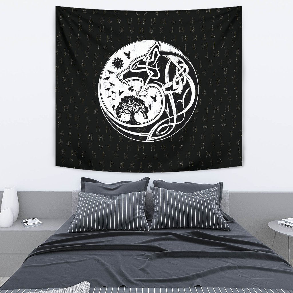 Viking Style Swords Medieval Warrior Ancient Barbarian Tapestry for Wall Décor