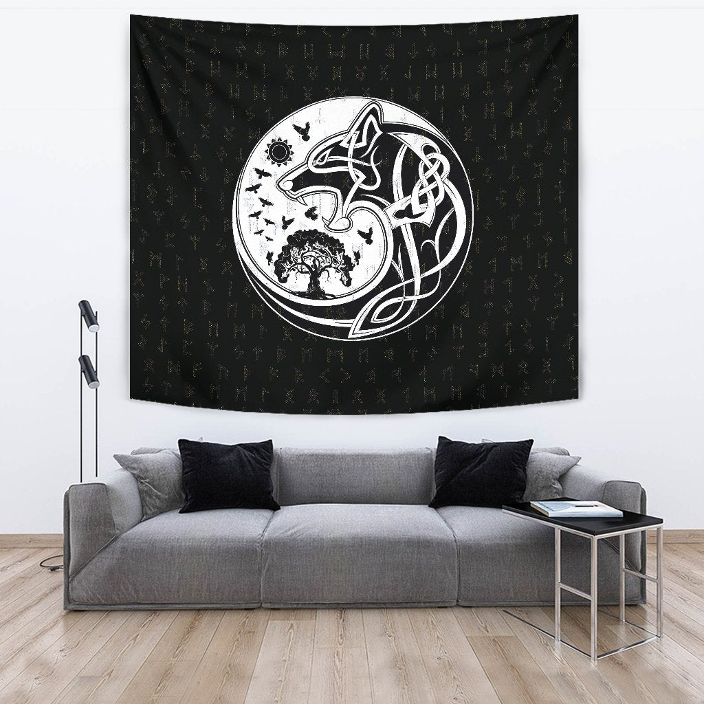 Viking Style Swords Medieval Warrior Ancient Barbarian Tapestry for Wall Décor