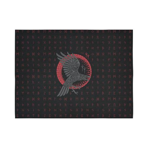 Viking Style Tapestry Bearded Warrior Skull With Crossed Axes Tapestry for Wall Décor