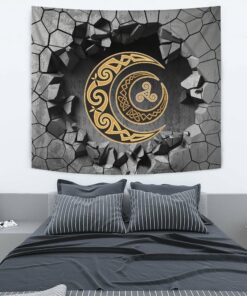 Viking Style Tapestry Celtic Moons Tapestry for Wall Décor